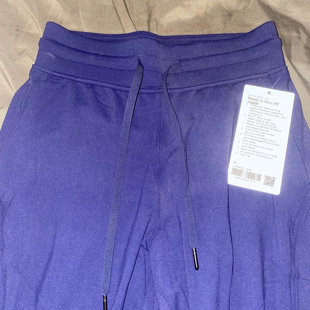 Lululemon Ready to Rulu HR Jogger Blue Size 4 brand new with tags attached!!